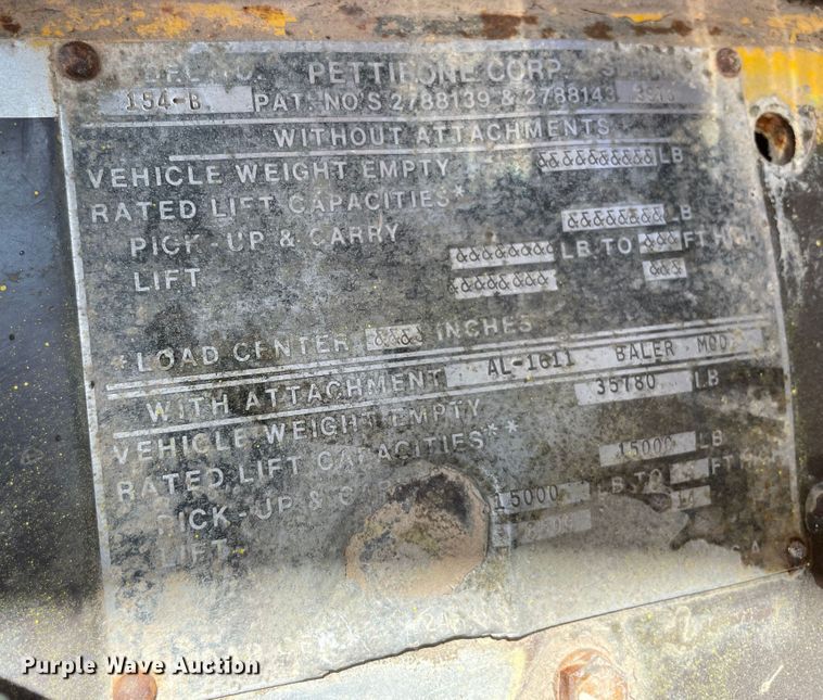 image for item KJ9753 Pettibone 154-B  material handler