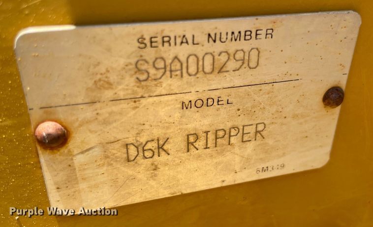 image for item KJ9792 2013 Caterpillar D6K  dozer