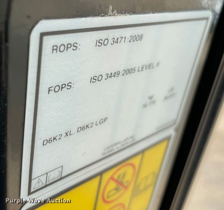 image for item KJ9792 2013 Caterpillar D6K  dozer