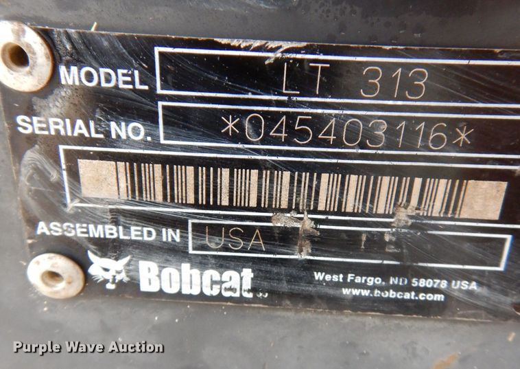 image for item KN9803 Bobcat LT313  skid steer trencher