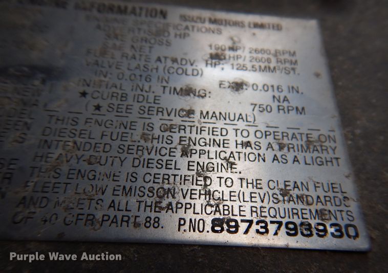 image for item KN9813 2006 Isuzu NPR  dump truck