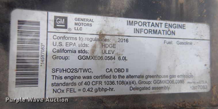 image for item KN9814 2016 Isuzu NPR  street sweeper truck