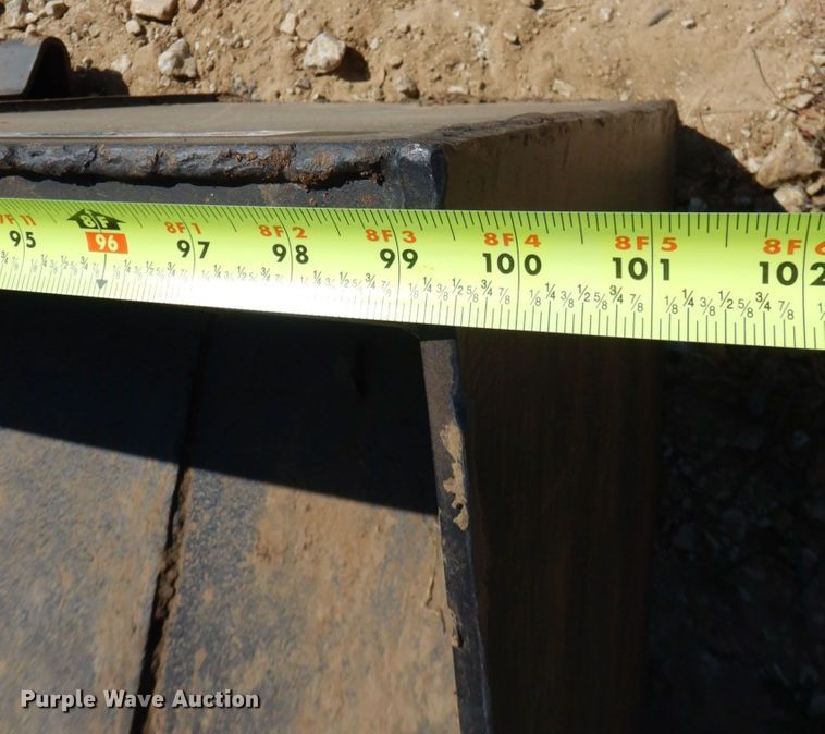 image for item KV9953 Shop built  99"W skid steer bucket