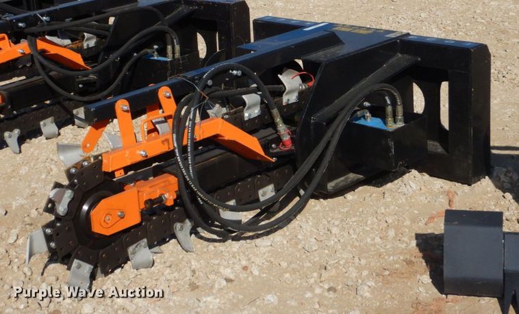 image for item KV9977 2022 Mower King EDCSSCT72  skid steer trencher