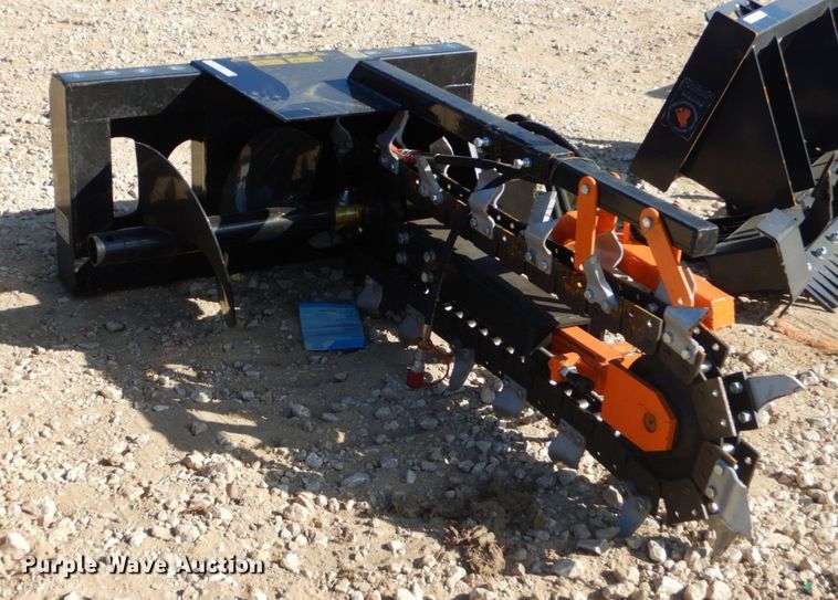 image for item KV9977 2022 Mower King EDCSSCT72  skid steer trencher