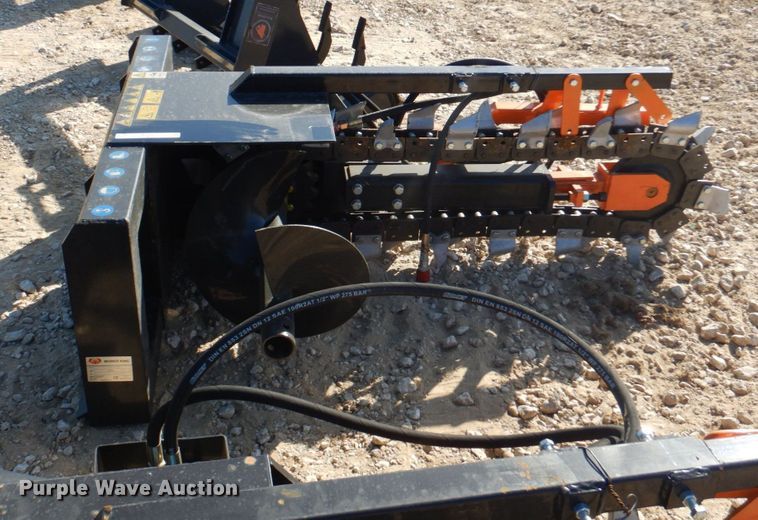 image for item KV9977 2022 Mower King EDCSSCT72  skid steer trencher