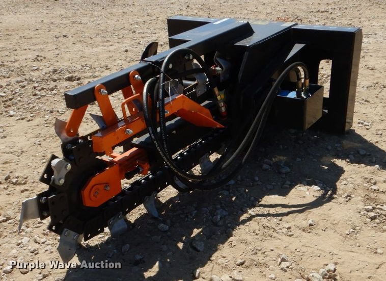 image for item KV9977 2022 Mower King EDCSSCT72  skid steer trencher