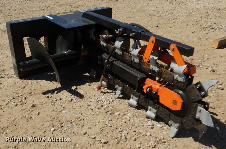 image for item KV9977 2022 Mower King EDCSSCT72  skid steer trencher