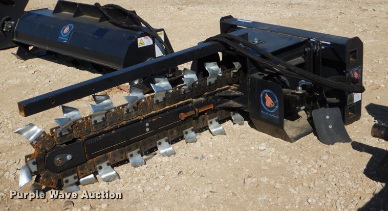 image for item KV9979 Wolverine  skid steer trencher