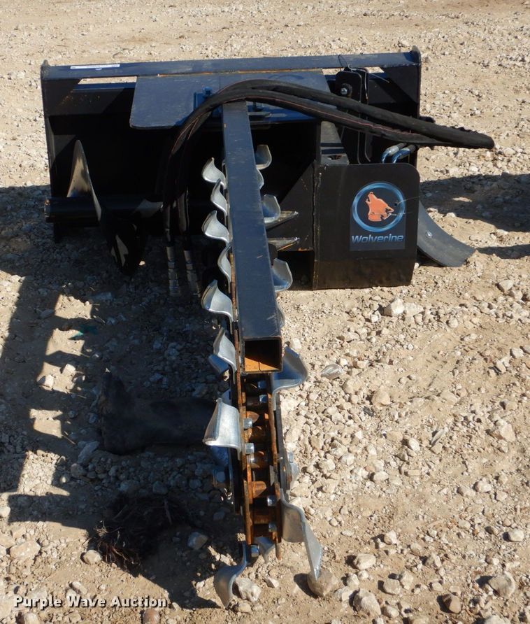image for item KV9979 Wolverine  skid steer trencher
