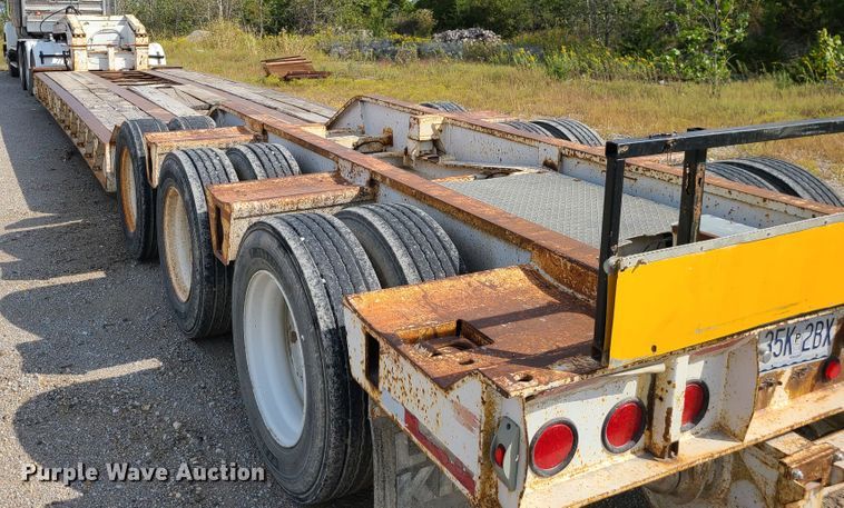 image for item L1264 2000 Load King HDD503/554MB  lowboy equipment trailer