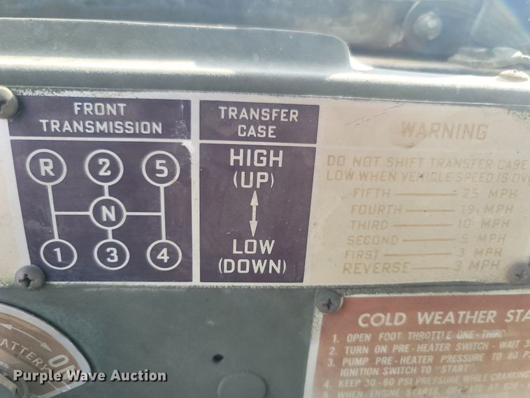 image for item LM9547 1969 Am General M813A1  truck cab and chassis