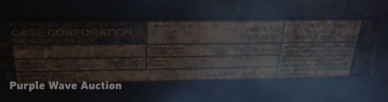 image for item MF9692 Case 460  trencher