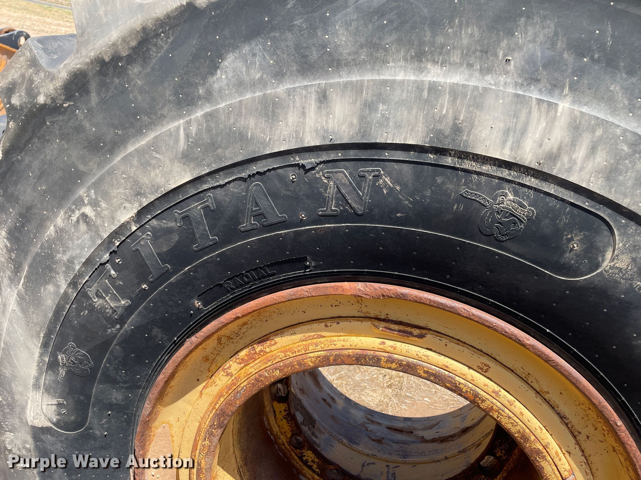 (2) 29.5R25 tires and wheels in Muleshoe, TX Item DN5062 sold