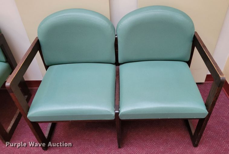 image for item DM2348 (4) two seat waiting room chairs