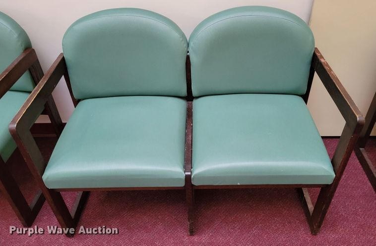 image for item DM2348 (4) two seat waiting room chairs