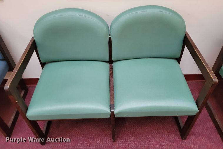 image for item DM2348 (4) two seat waiting room chairs