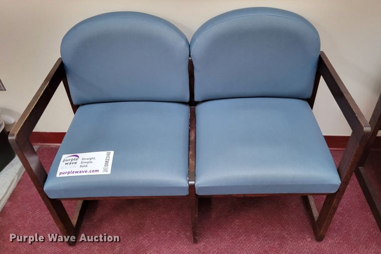 image for item DM2348 (4) two seat waiting room chairs