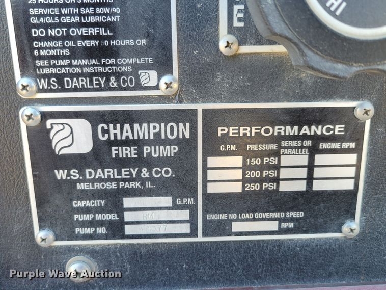 image for item DM2354 1994 Freightliner  tanker fire truck