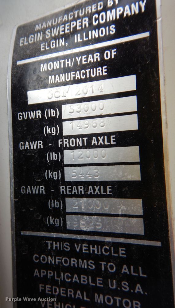 image for item DN1630 2014 Auto Car ACMD42  street sweeper truck