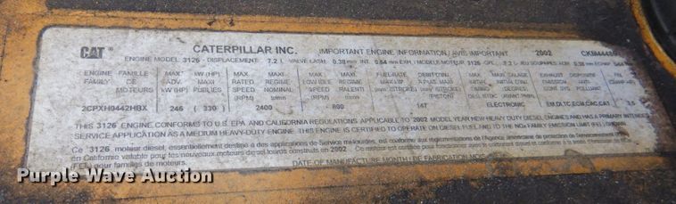 image for item DP4381 2002 Chevrolet C7500  bucket truck