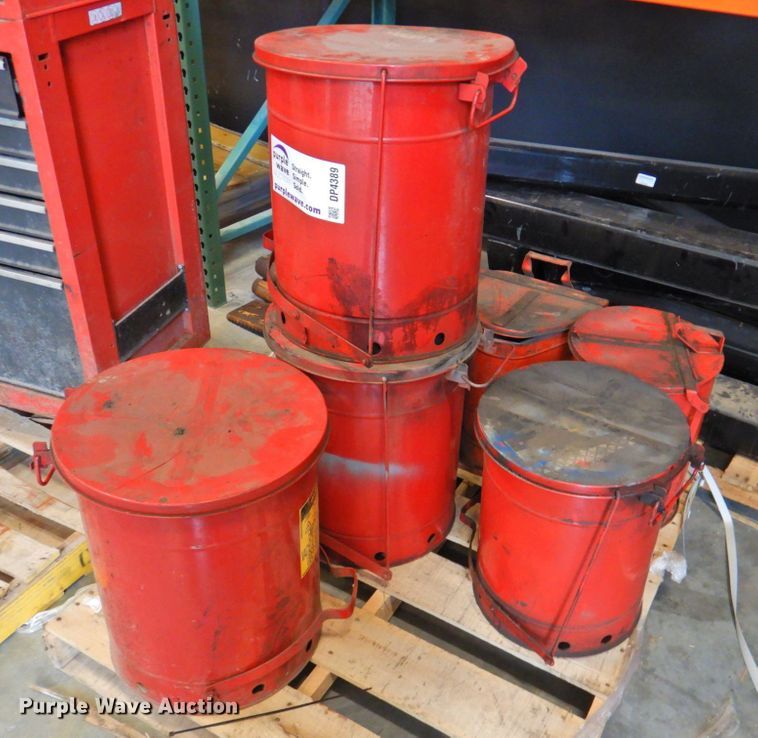 (7) waste disposal safety containers in Overland Park, KS Item DP4389