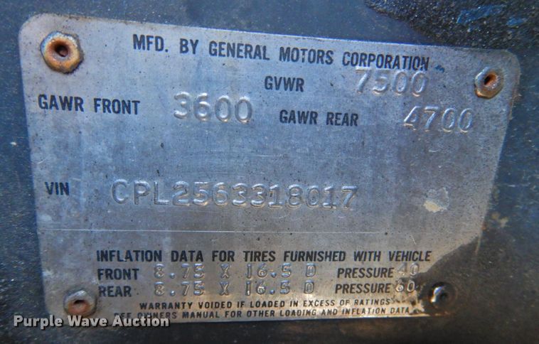 image for item DP4675 1976 Chevrolet  delivery truck