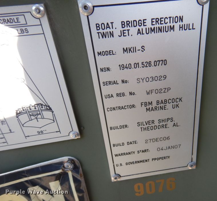 image for item DP5616 2006 Silver Ships MKII-S  boat