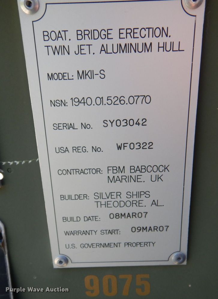 image for item DP5620 2007 Silver Ships MKII-S  boat