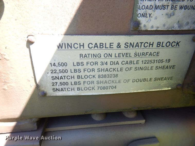 image for item DP5621 1984 Am General M936  tow truck