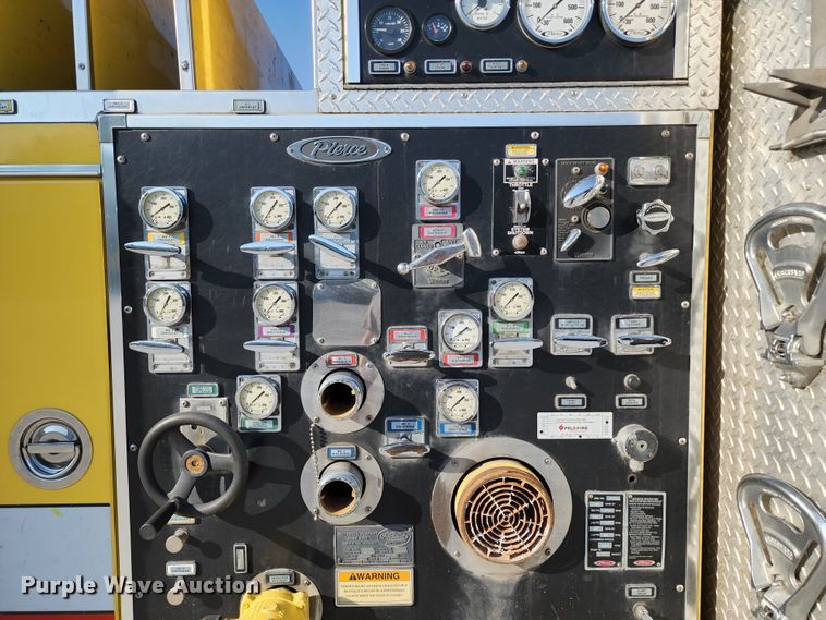 image for item JA9942 1999 Pierce Tilt Cab  ladder fire truck