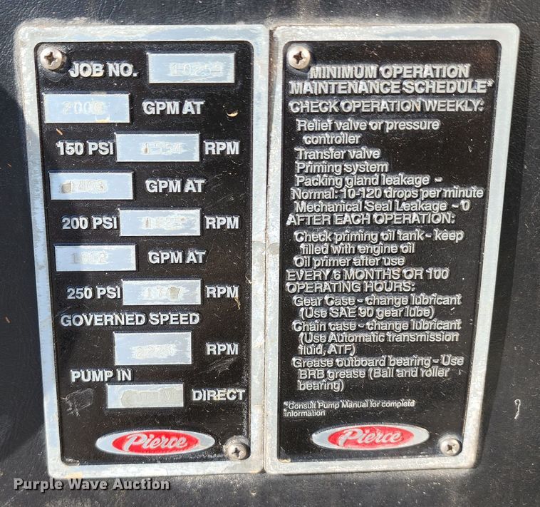 image for item JA9942 1999 Pierce Tilt Cab  ladder fire truck