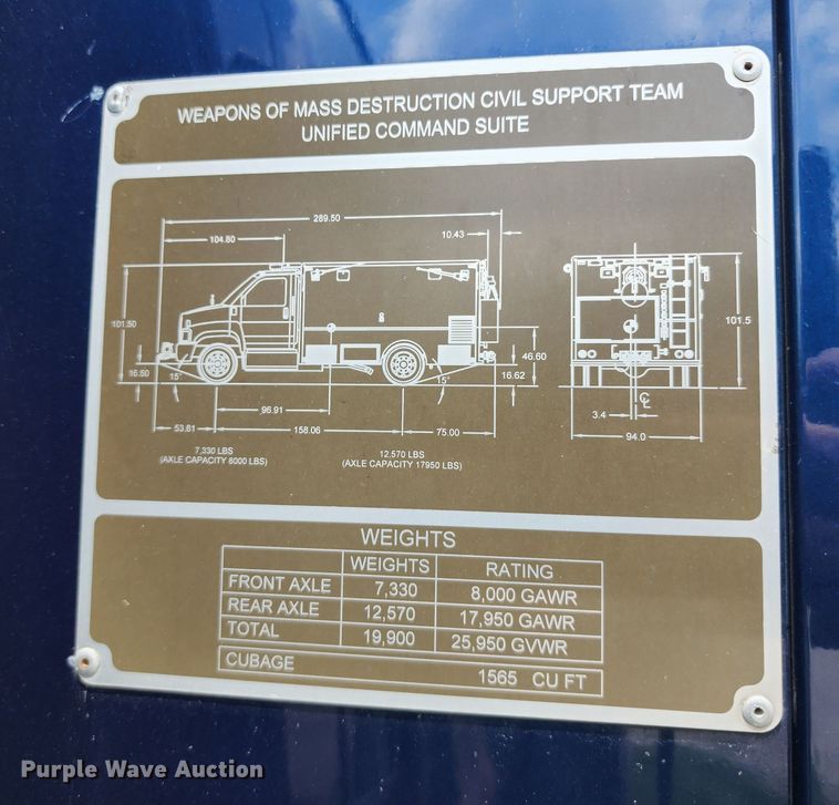 image for item JB9003 2004 GMC C6500  mobile command center