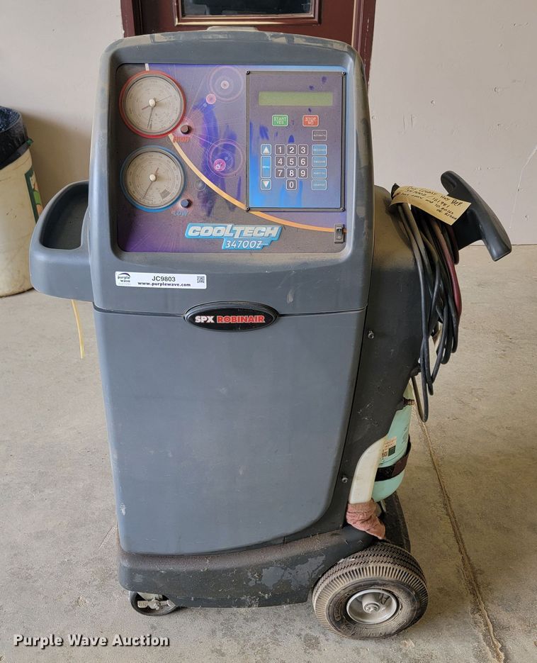 image for item JC9803 SPX Robinair Cooltech 34700Z  refrigerant recovery, recycling, and recharging station