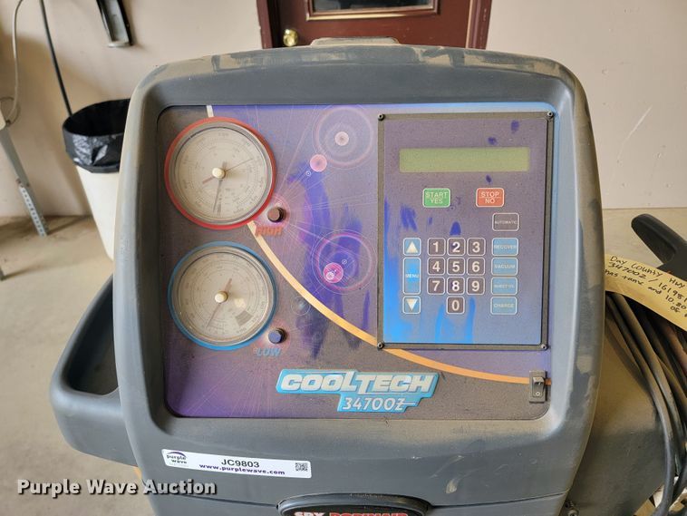 image for item JC9803 SPX Robinair Cooltech 34700Z  refrigerant recovery, recycling, and recharging station