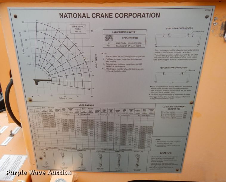 image for item JL9972 2002 Sterling L-Line  crane truck