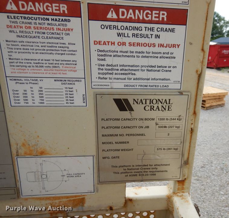 image for item JL9972 2002 Sterling L-Line  crane truck