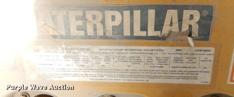 image for item JL9972 2002 Sterling L-Line  crane truck