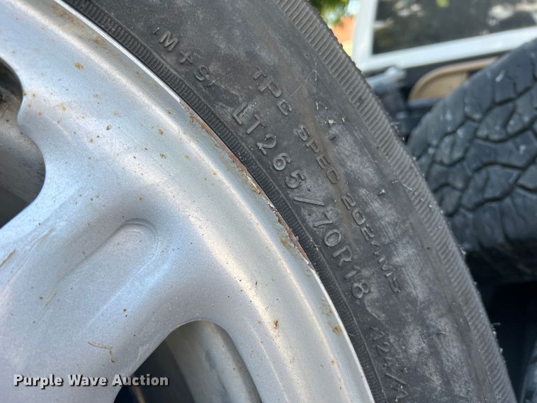 image for item JM9227 (4) Goodyear LT265/70R18 tires and wheels