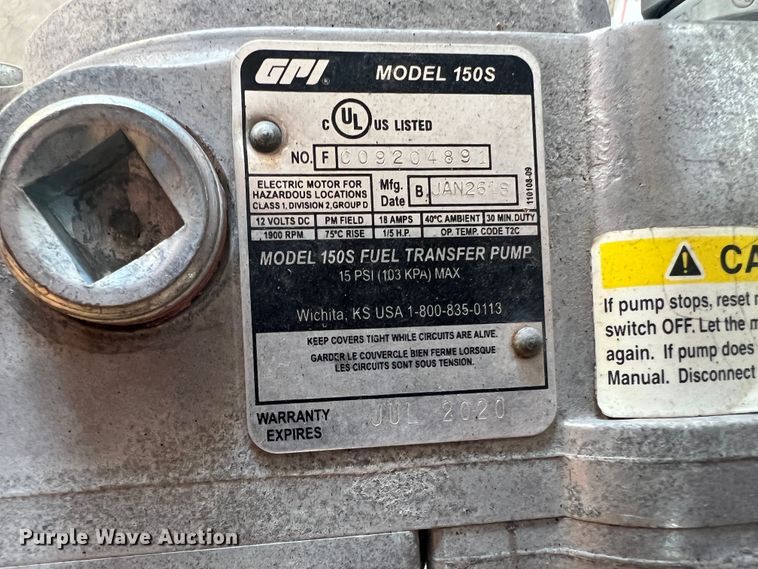 image for item JM9230 Auxiliary fuel tank