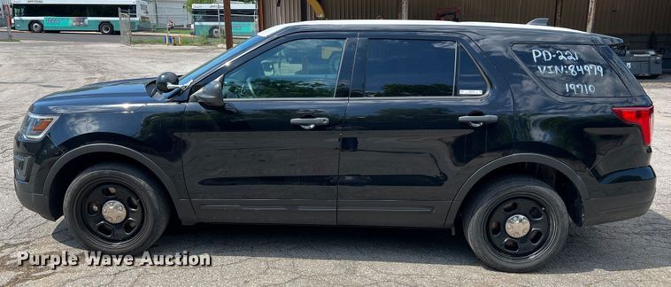 image for item JM9249 2018 Ford Explorer Police Interceptor  SUV