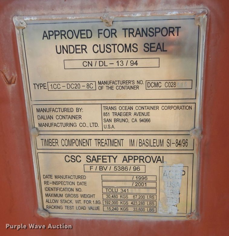 image for item JX9131 Shipping container