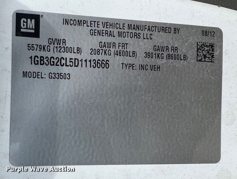 image for item JX9288 2013 Chevrolet Express G3500  ambulance