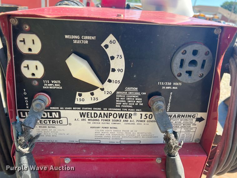 image for item JX9296 Lincoln Electric Weldanpower  welder