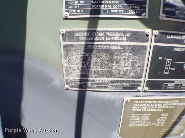 image for item KR9707 1995 US Military MEP701A  generator