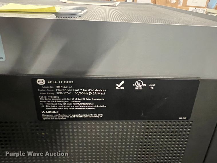 image for item LI9328 (5) Bretford charging carts