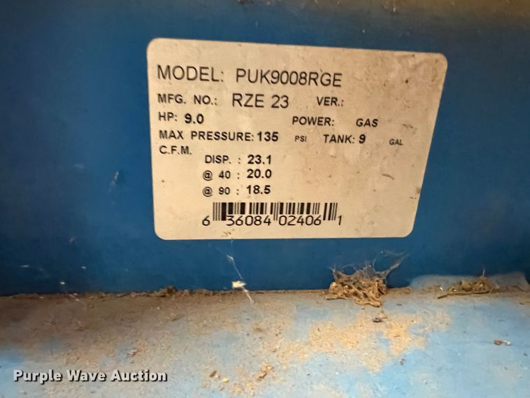 image for item LI9362 Puma PUK9008RGE  air compressor