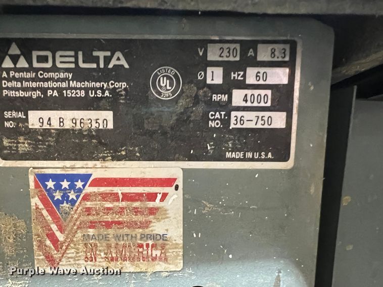 image for item LI9370 Delta  tilt arbor saw