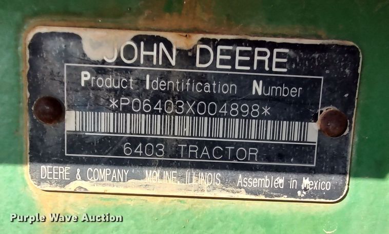 image for item LU9175 2006 John Deere 6403  tractor