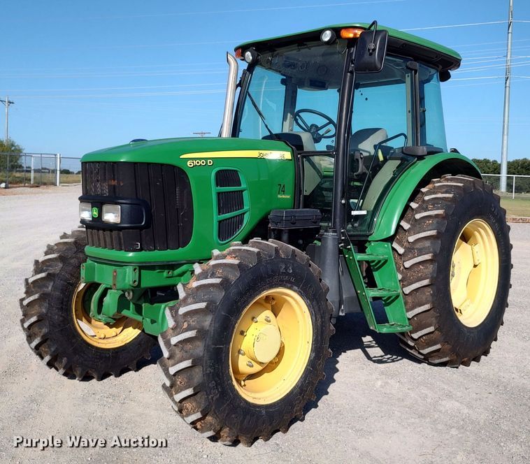 image for item LU9176 2012 John Deere 6100D  MFWD tractor